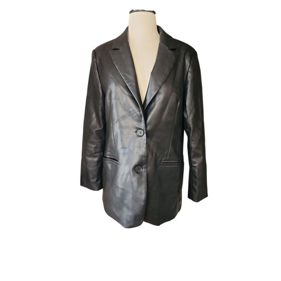 Rebecca Minkoff Everyday Capsule Vegan Leather Jacket Womens S Timeless Classic - Picture 1 of 9